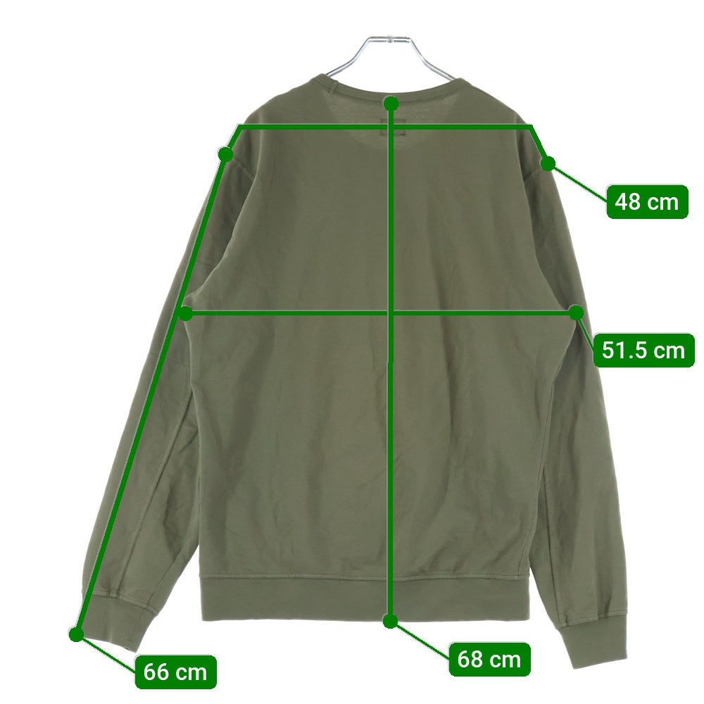 C.P. Company(シーピーカンパニー) Light Fleece Sweatshirt 11CMSS075A ライト フリース スウェットシャツ 長袖 カーキ