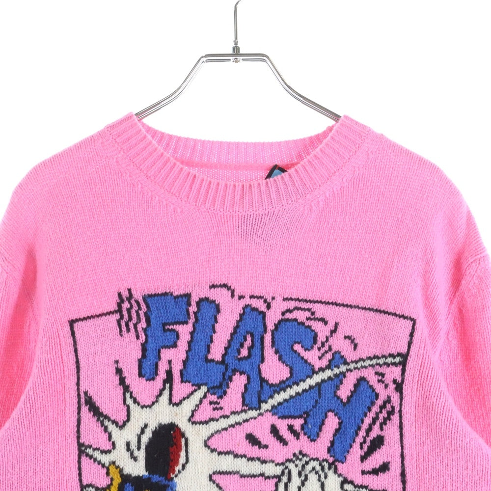 GUCCI(グッチ) ×Disney Donald Duck Sweater ディズニー キャラクタープリント クルーネックニットセーター ピンク 652620 XKBSI