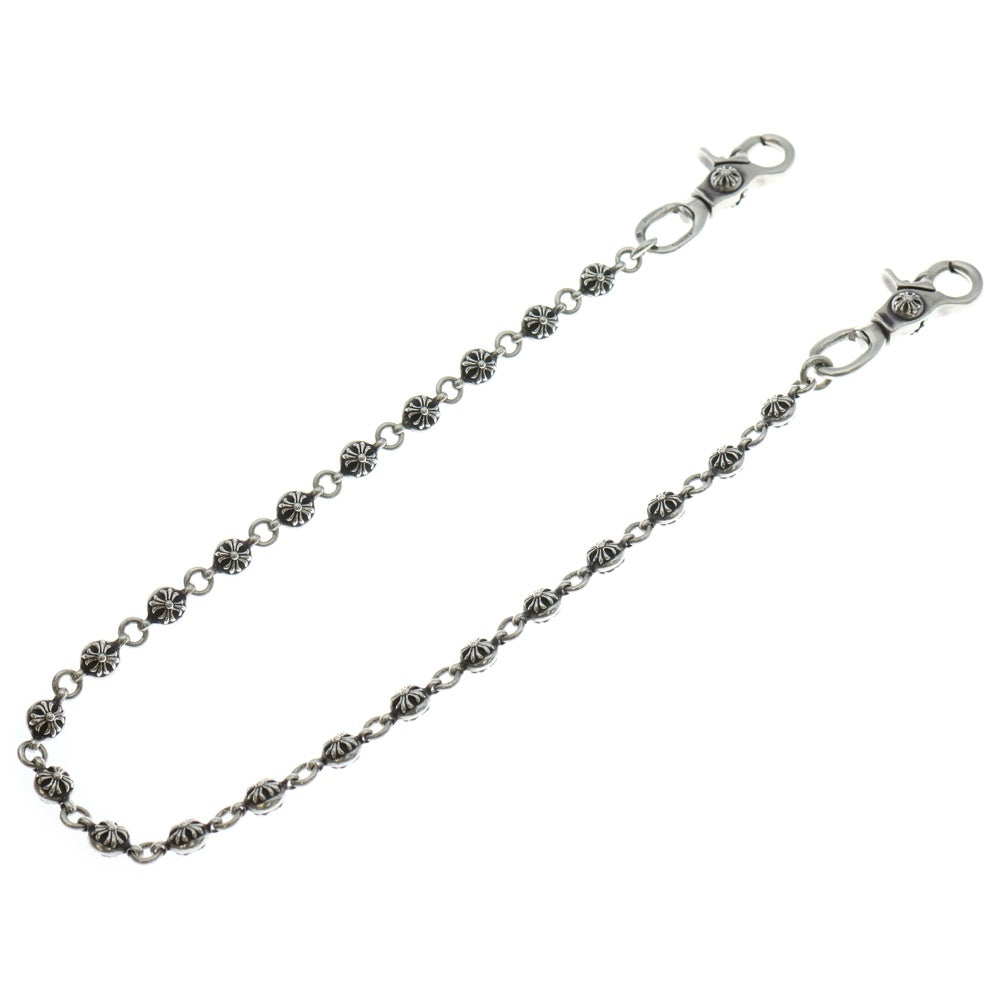 CHROME HEARTS(クロムハーツ) 2BALL LONG-T/2クリップロング#2クロスボール ウォレットチェーン シルバー