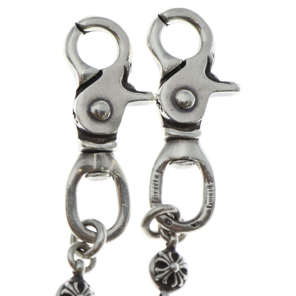 CHROME HEARTS(クロムハーツ) 2BALL LONG-T/2クリップロング#2クロスボール ウォレットチェーン シルバー