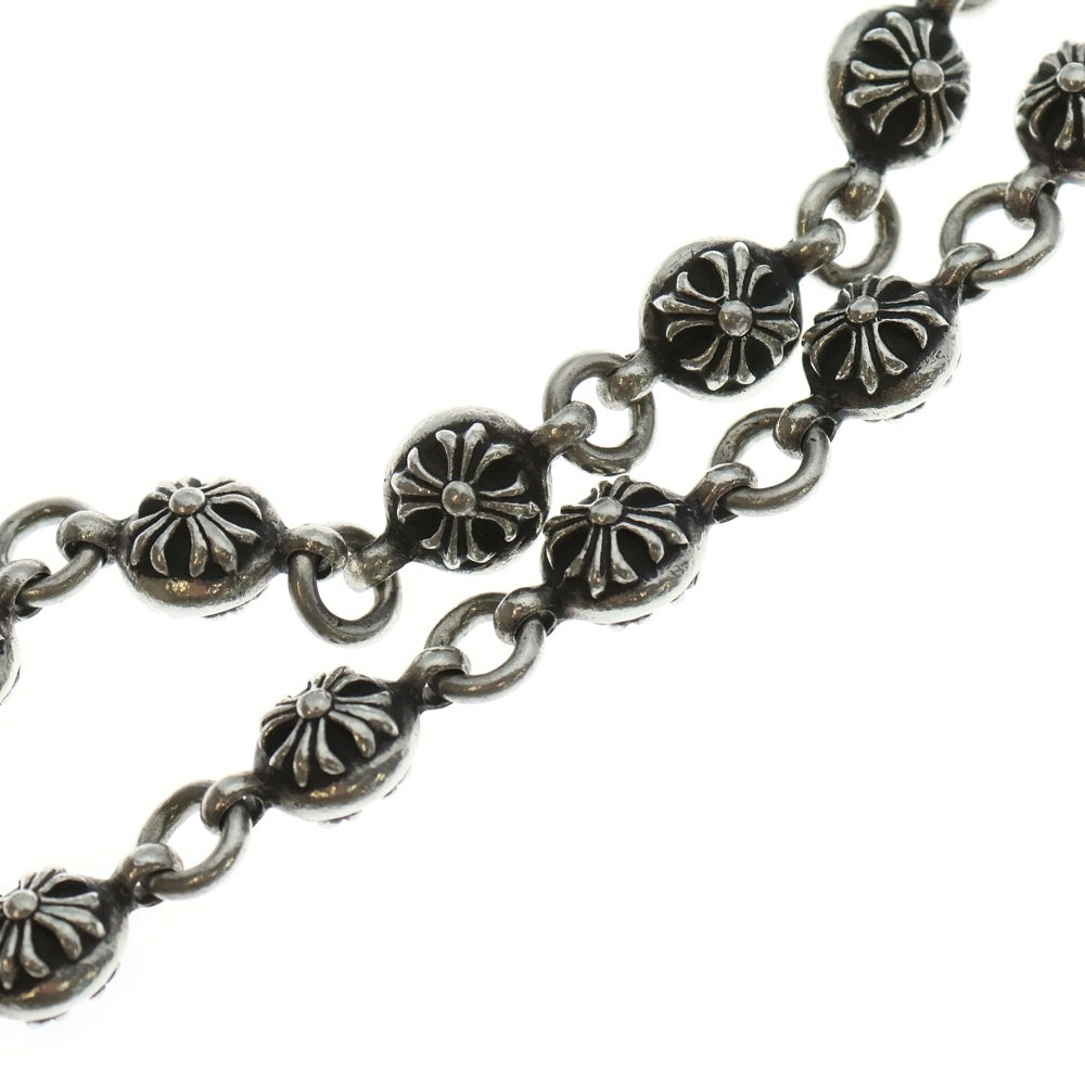 CHROME HEARTS(クロムハーツ) 2BALL LONG-T/2クリップロング#2クロスボール ウォレットチェーン シルバー