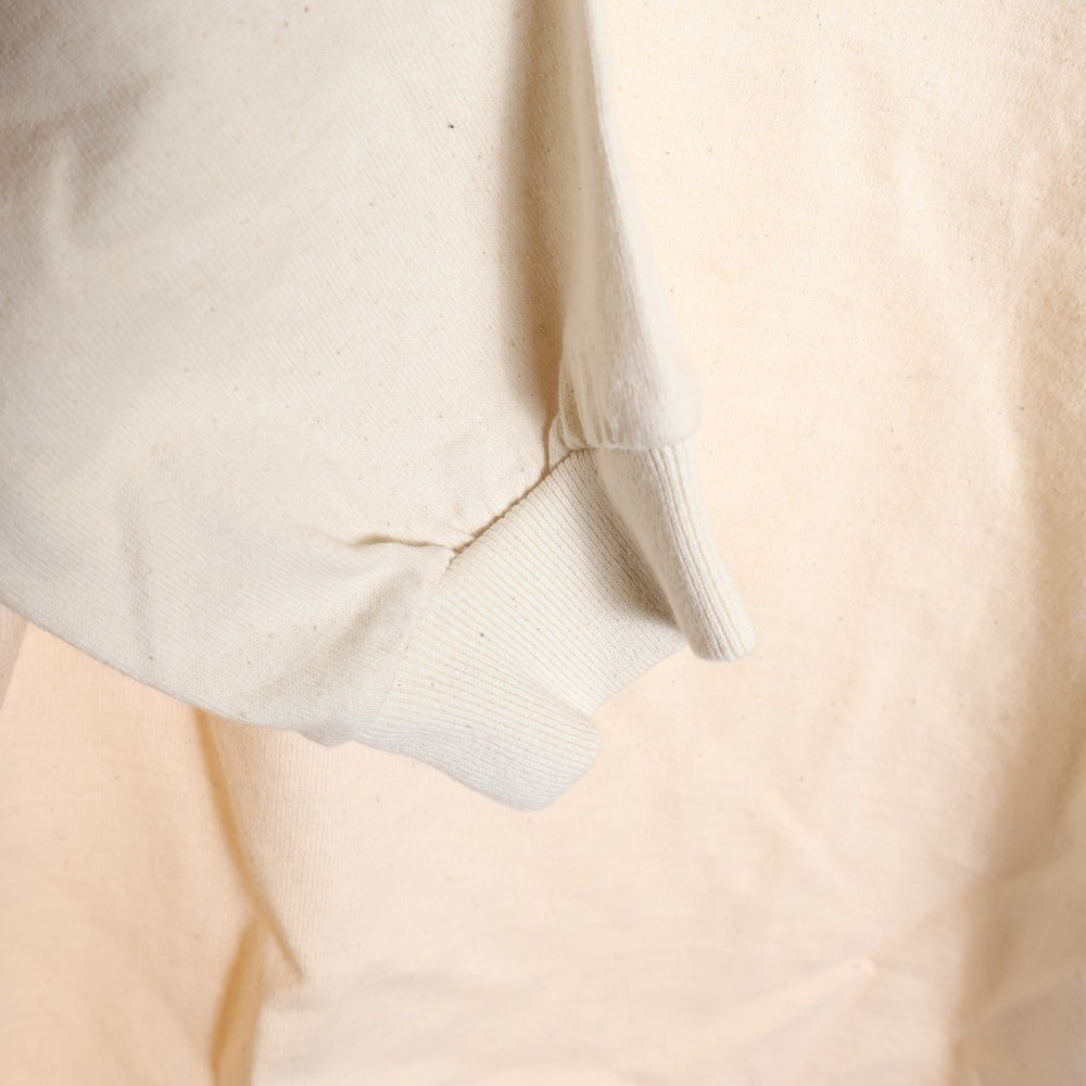 STUDIO R330(ステュディオ アール スリーサーティー) ロゴ刺繍 ロングスリーブカットソー 長袖Tシャツ アイボリー