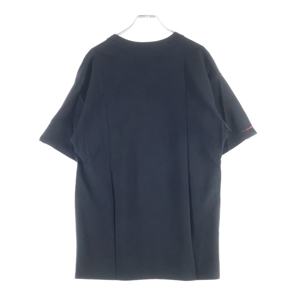 NO BRAND(ノーブランド) STUDIO R330(ステュディオ アール スリーサーティー)フォトプリント クルーネック半袖Tシャツ ブラック