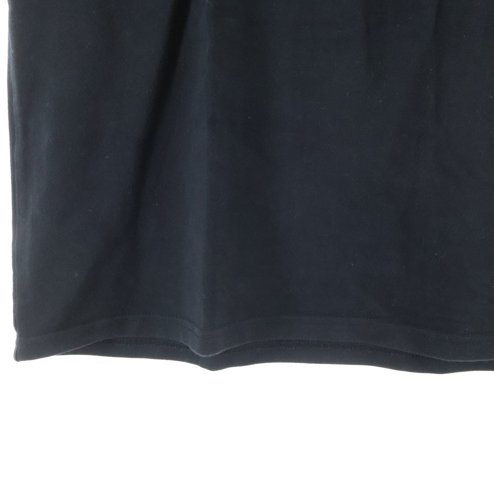 NO BRAND(ノーブランド) STUDIO R330(ステュディオ アール スリーサーティー)ロゴプリント クルーネック半袖Tシャツ ブラック