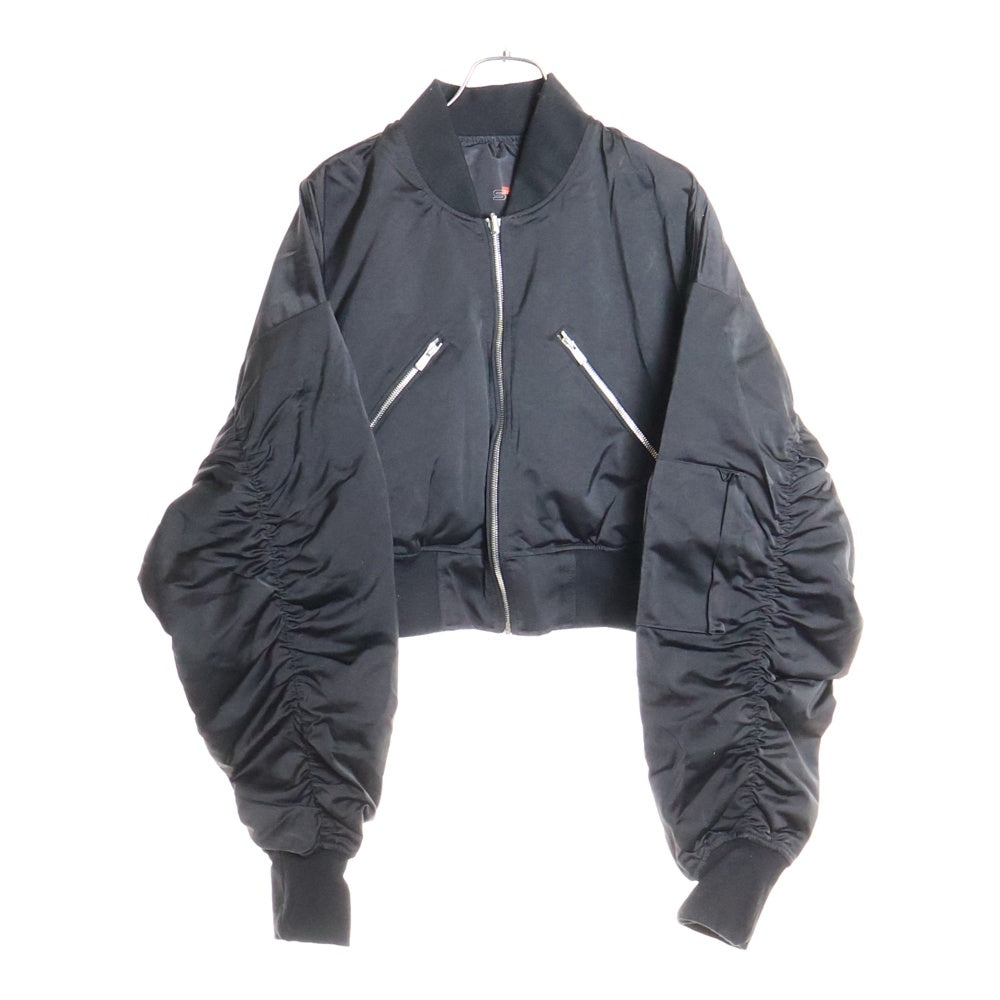 STUDIO R330(ステュディオ アール スリーサーティー) リバーシブルショートボンバージャケット MA1ジャケット R330-58JK ブラック