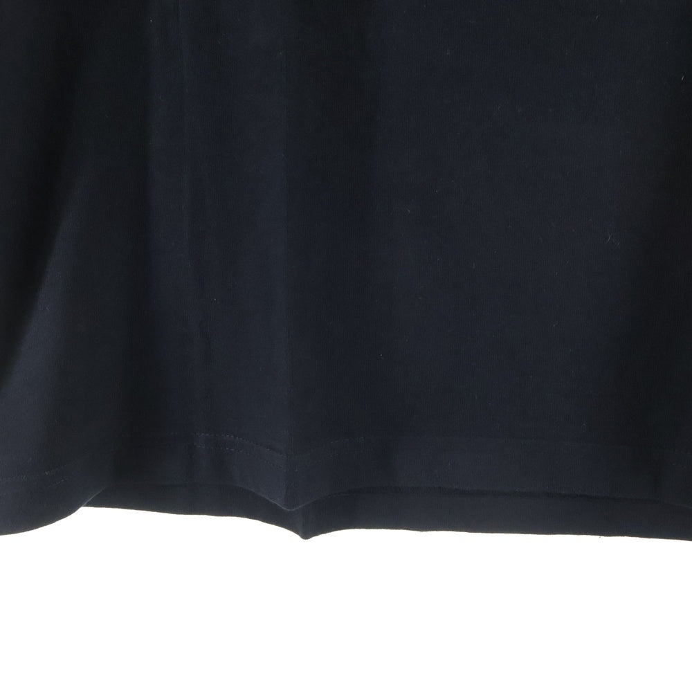 NO BRAND(ノーブランド) STUDIO R330(ステュディオ アール スリーサーティー)ロゴプリント クルーネック半袖Tシャツ ブラック