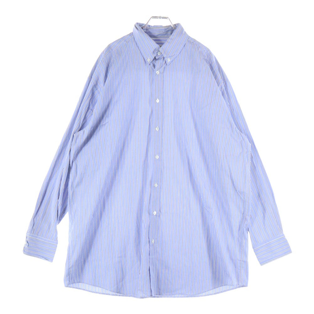 Maison Margiela(メゾンマルジェラ) 23AW オーバーサイズストライプボタンダウンシャツ ブルー SI1DL0002 S54946