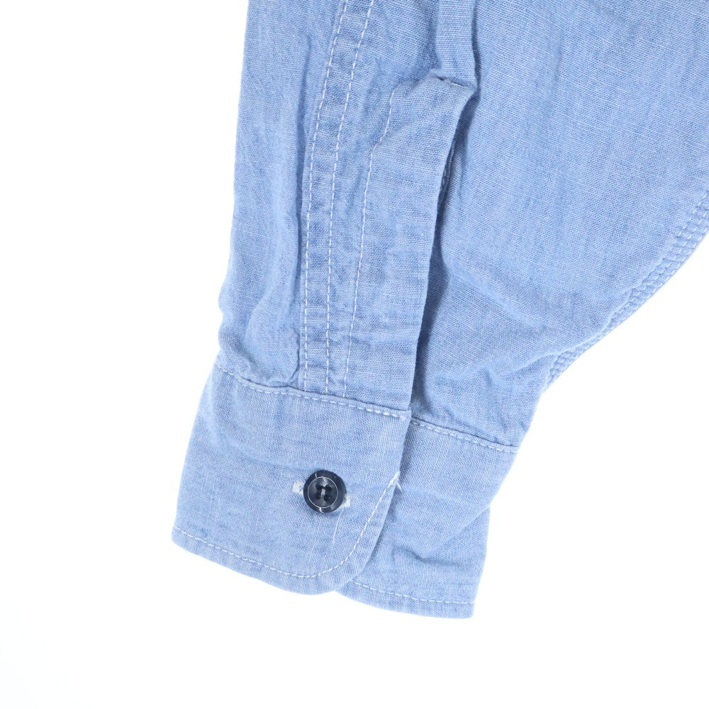 MASSES(マシス) 25AW CHAMBRAY WORK SHIRT シャンブレーワークシャツ ブルー