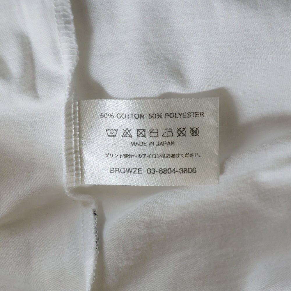 The Ennoy Professional(エンノイプロフェッショナル) 25SS CIRCLE E DRIP T-SHIRT TEE サークルE ドリップロゴ クルーネックTシャツ 半袖カットソー ホワイト SS25BRENCT03AM