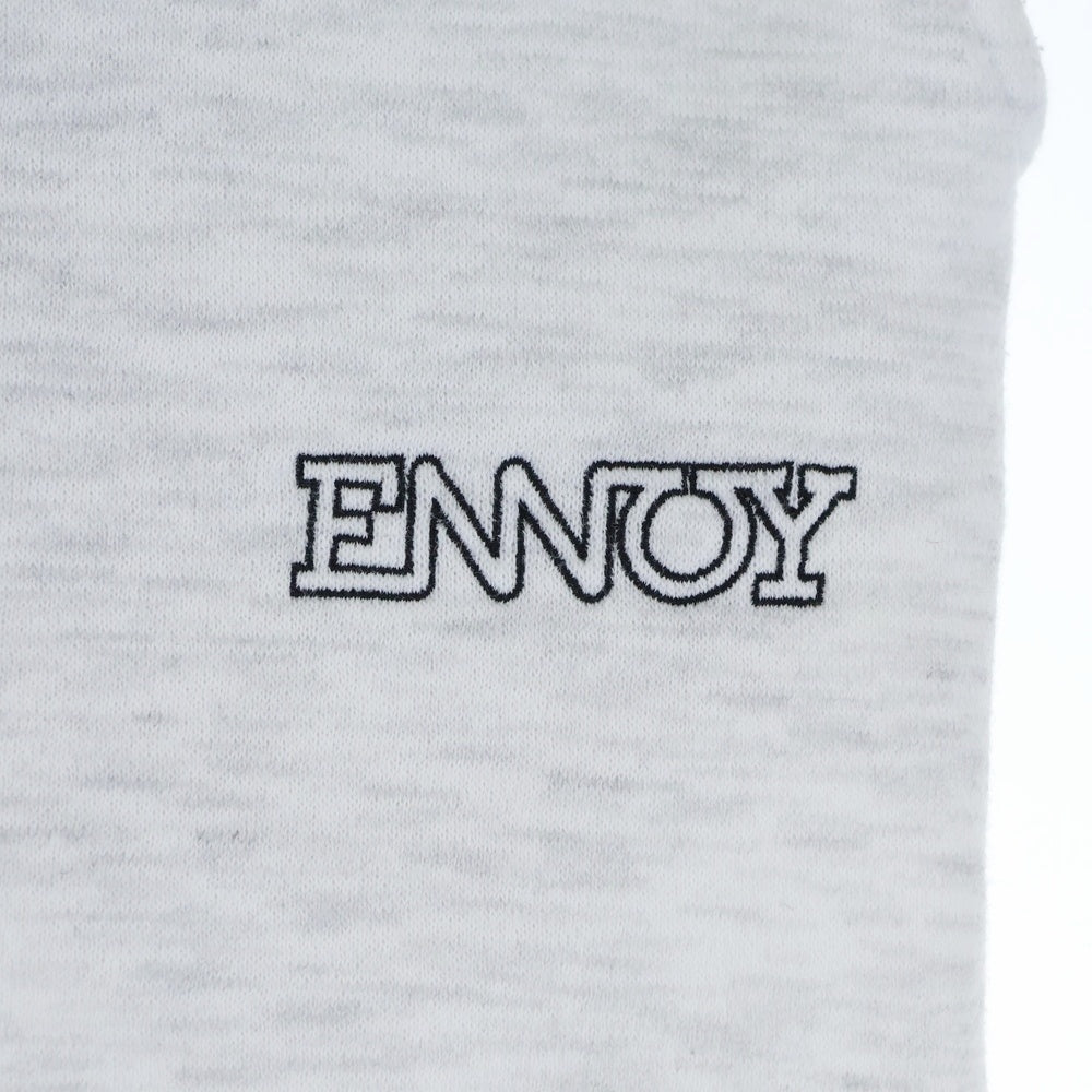 The Ennoy Professional(エンノイプロフェッショナル) 24AW ELECTRIC LOGO SWEAT PANTS エレクトリックロゴ スウェットパンツ ライトグレー AW24BRENPT07NTL