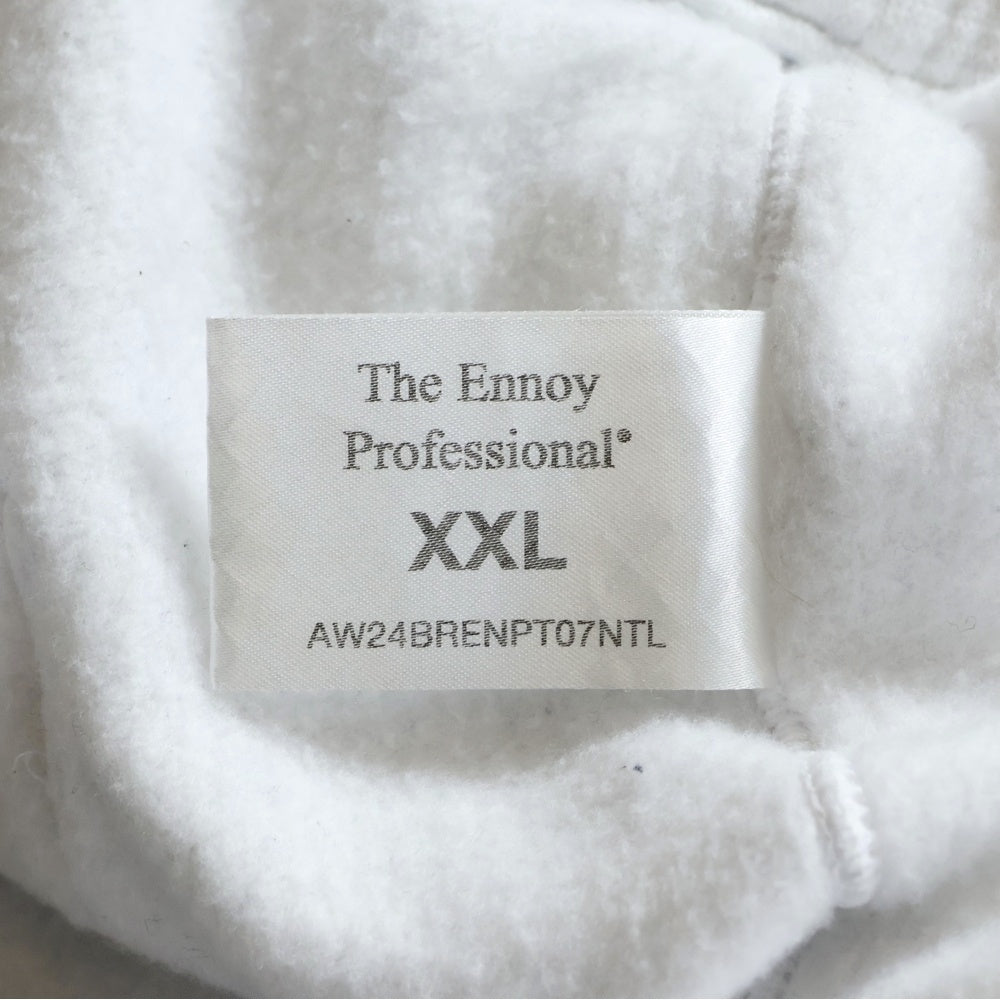 The Ennoy Professional(エンノイプロフェッショナル) 24AW ELECTRIC LOGO SWEAT PANTS エレクトリックロゴ スウェットパンツ ライトグレー AW24BRENPT07NTL