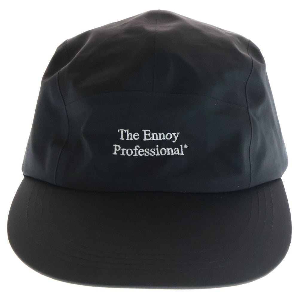 The Ennoy Professional(エンノイプロフェッショナル) 24AW 3LAYER SHELL CAP ロゴ刺繍ナイロンキャップ ブラック AW24BRENAC01AK