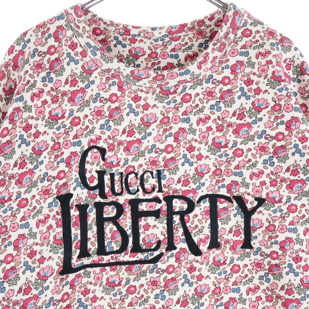 GUCCI(グッチ) Liberty リバティ フローラル 花柄 スウェット トレーナー ピンク 638043