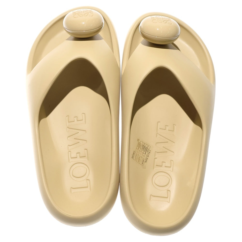 LOEWE(ロエベ) フォームスライド アナグラムラバーサンダル ベージュ
