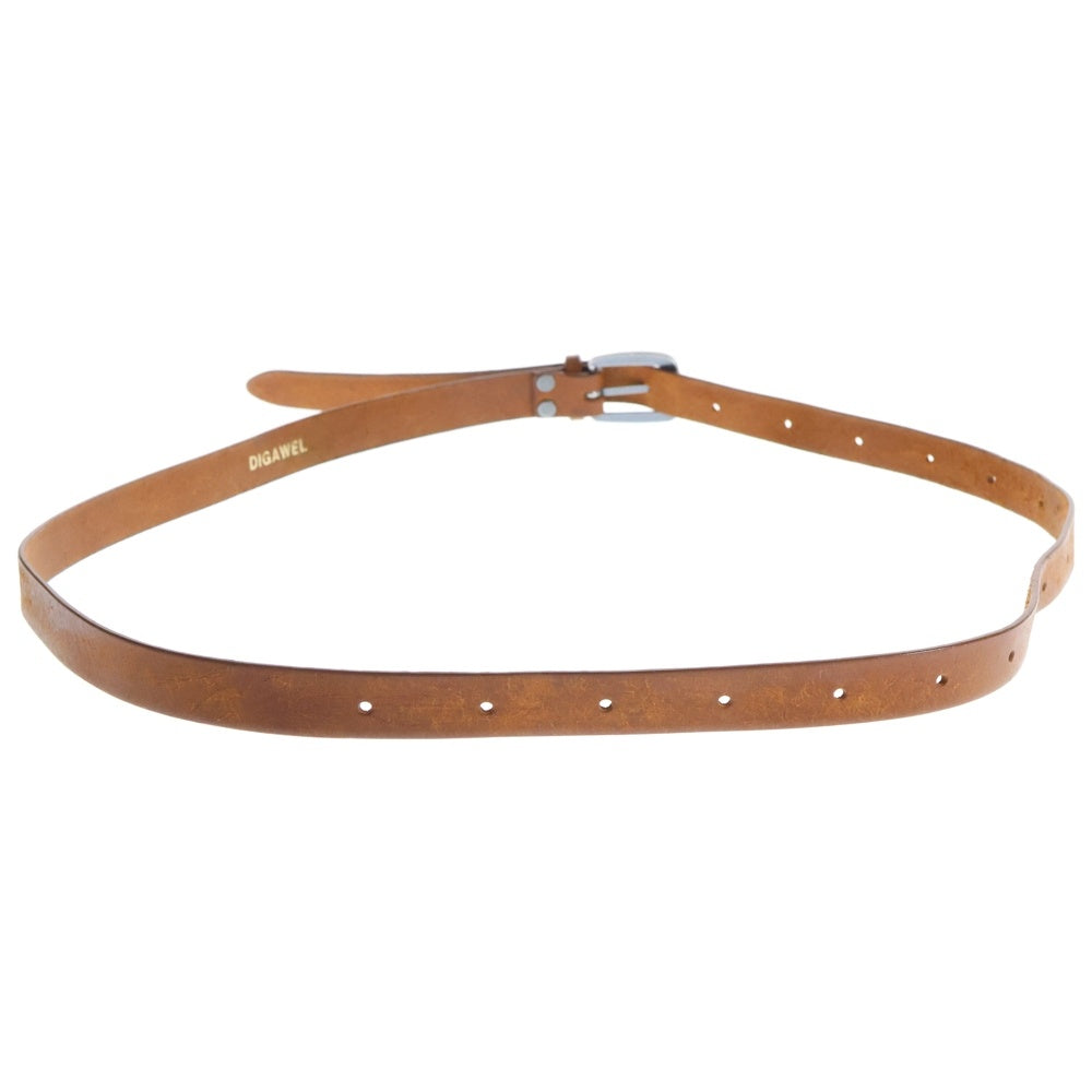 DIGAWEL(ディガウェル) Leather Belt カウレザー ベルト ブラウン