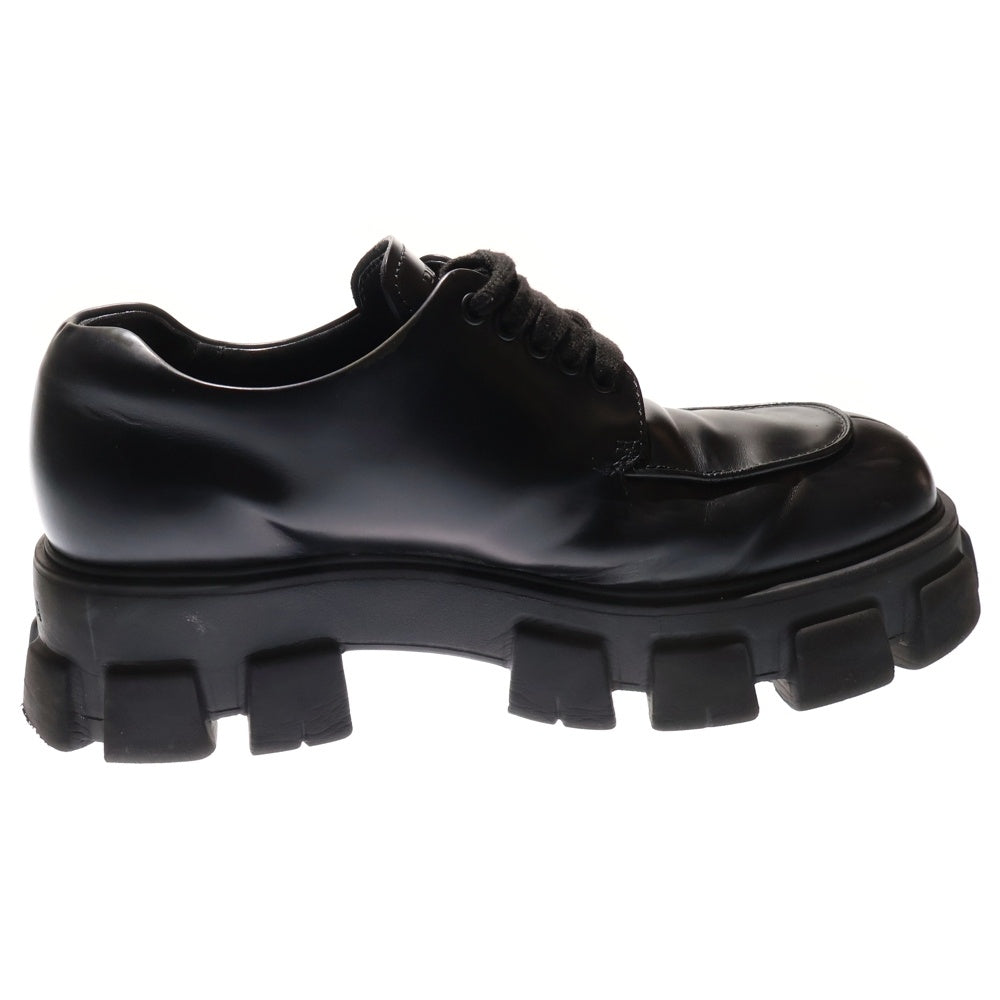 PRADA(プラダ) モノリス ブラッシュドレザーシューズ 2EE356 ブラック