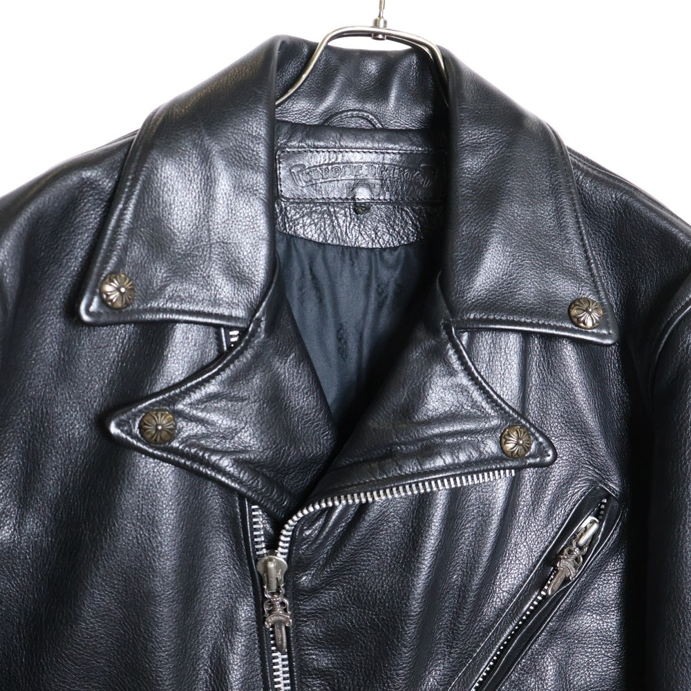CHROME HEARTS(クロムハーツ) JJ DEAN ダガージップライダース レザージャケット ブラック