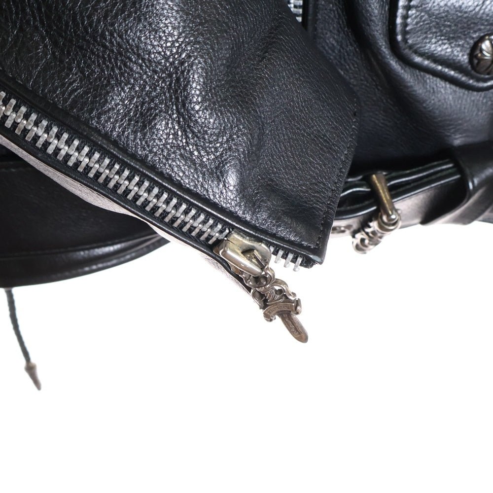 CHROME HEARTS(クロムハーツ) JJ DEAN ダガージップライダース レザージャケット ブラック