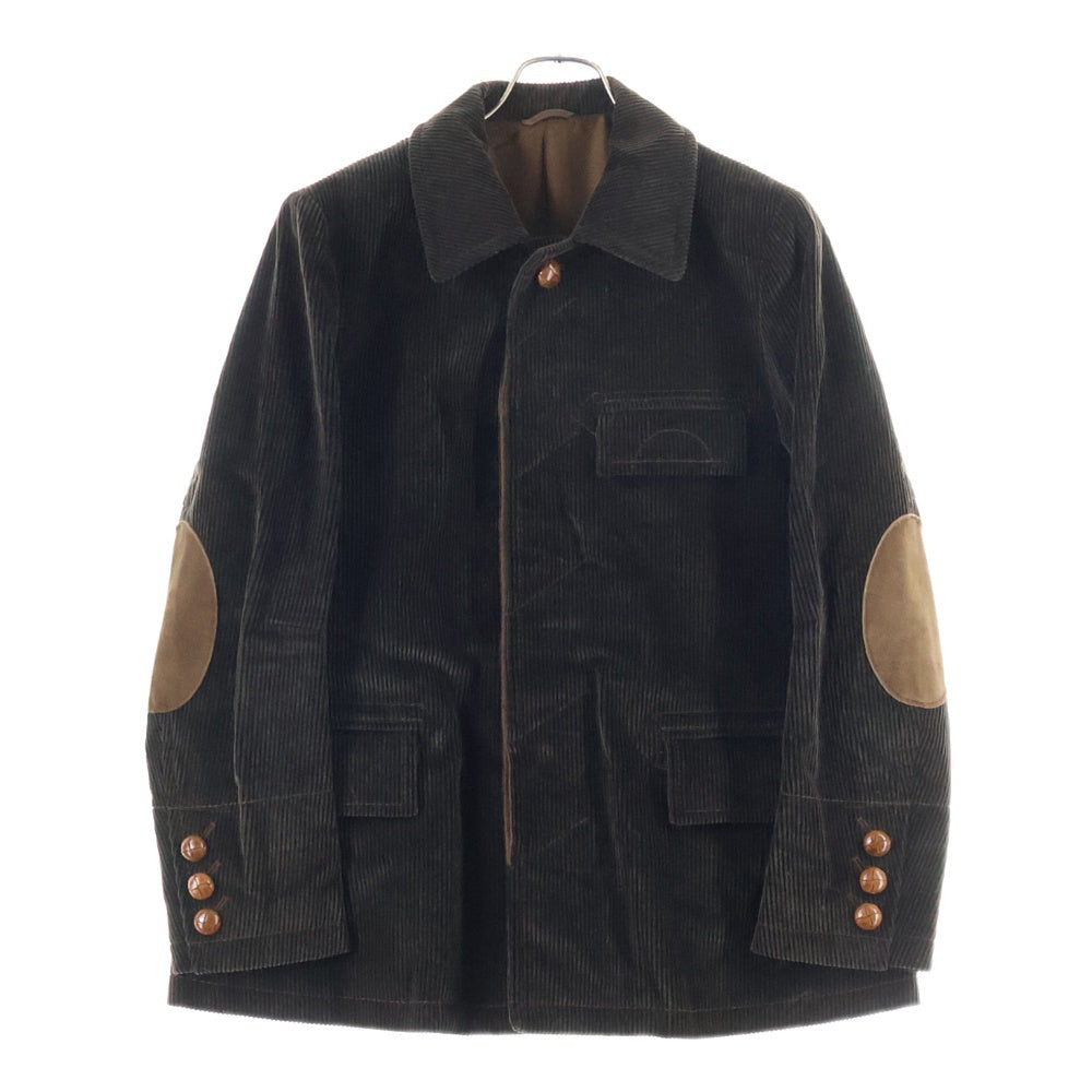 NUMBER (N)INE(ナンバーナイン) 08AW ポートランド期 コーデュロイジャケット エルボーパッチ ブラウン