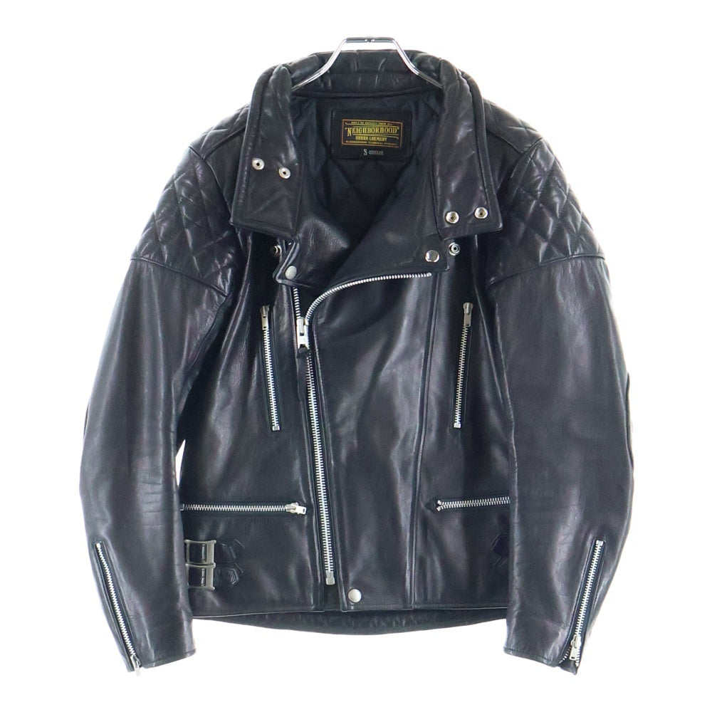 NEIGHBORHOOD(ネイバーフッド) 12AW THUNDER VOLT サンダーボルト レザー ダブルライダースジャケット ブラック