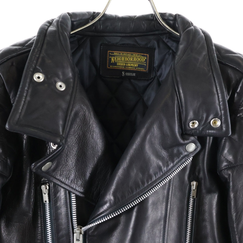 NEIGHBORHOOD(ネイバーフッド) 12AW THUNDER VOLT サンダーボルト レザー ダブルライダースジャケット ブラック