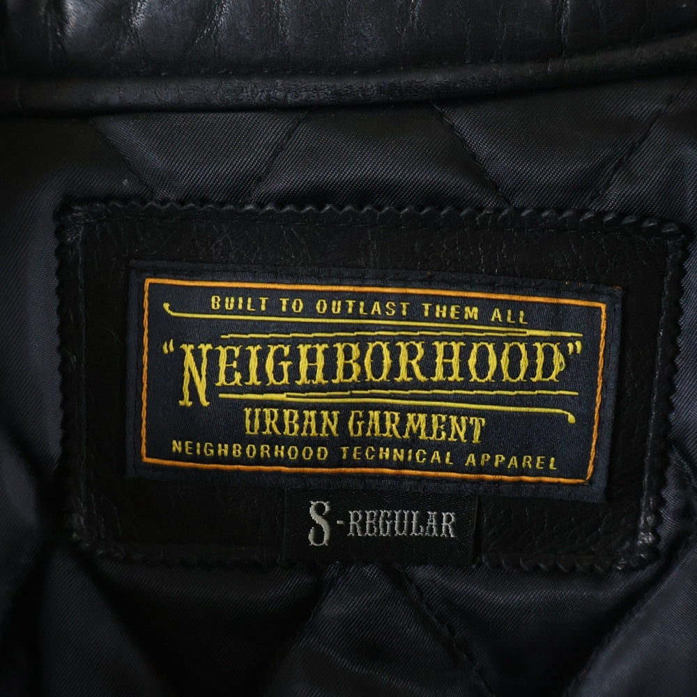 NEIGHBORHOOD(ネイバーフッド) 12AW THUNDER VOLT サンダーボルト レザー ダブルライダースジャケット ブラック