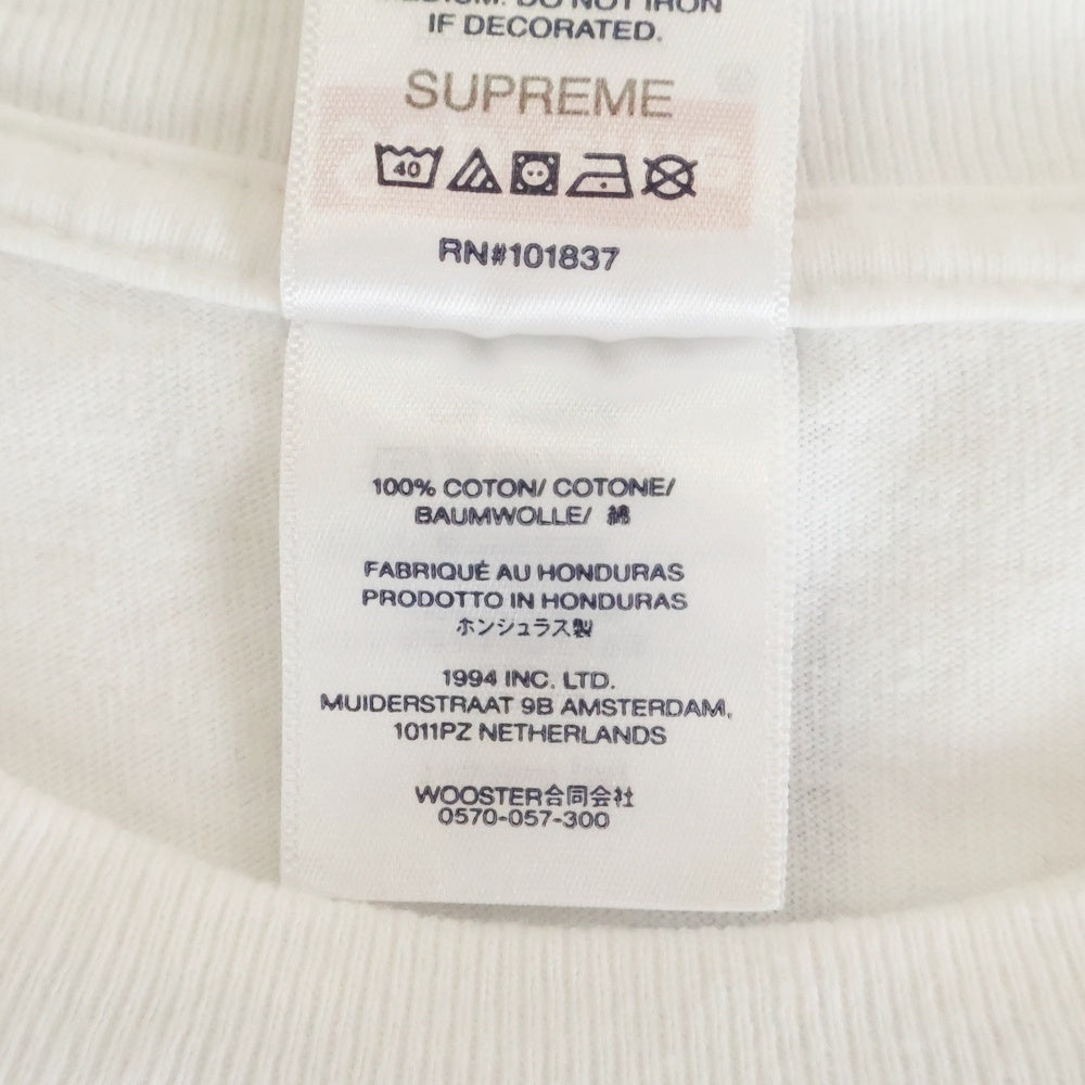 SUPREME(シュプリーム) 25SS Logo Painted Tee ロゴ ペイントTシャツ 半袖 カットソー ホワイト