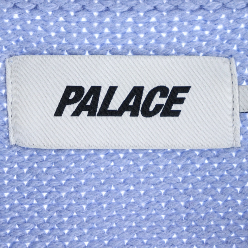 Palace Skateboards(パレススケートボーズ) 23SS Cycle Knit サイクルニット ジップアップ ブルー