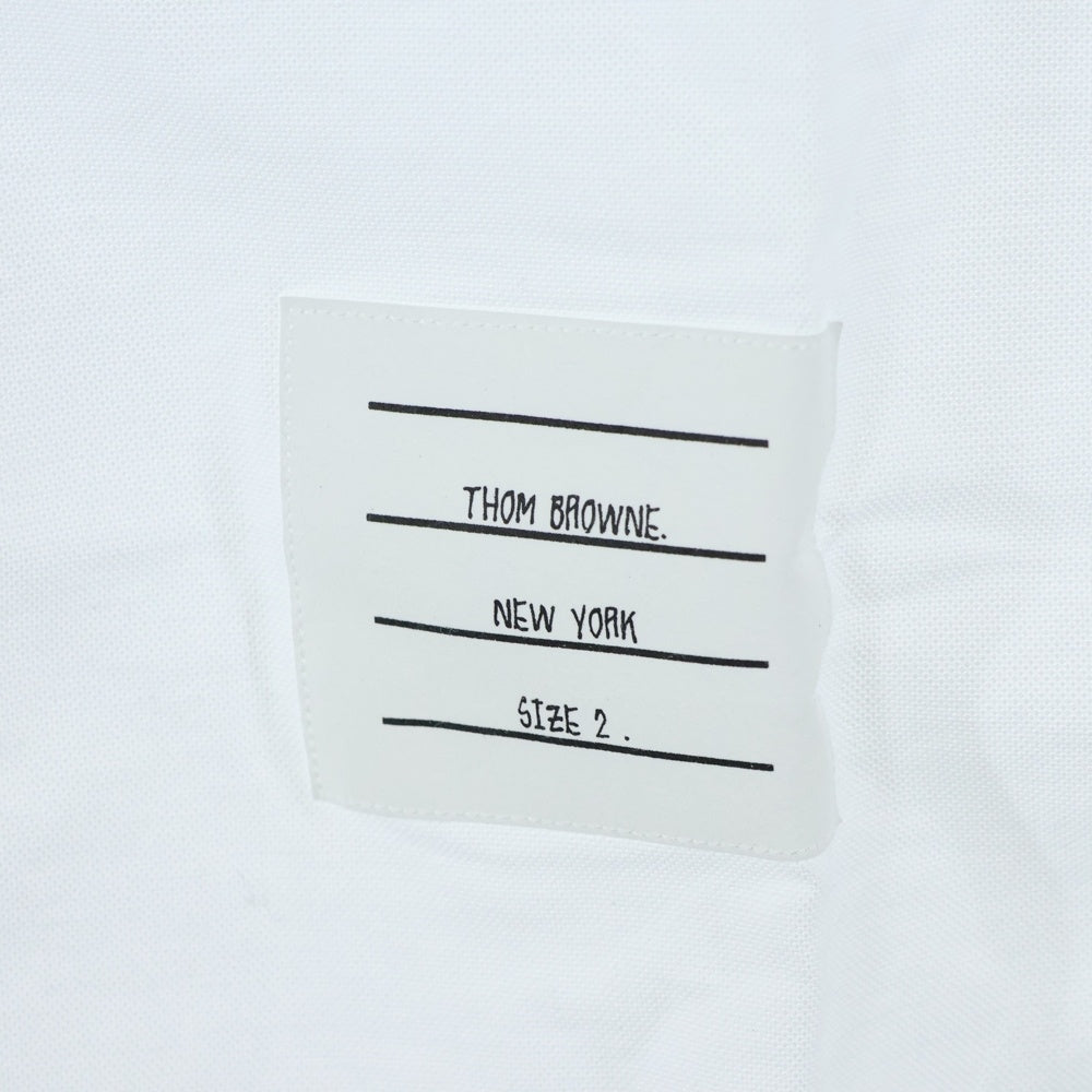 THOM BROWNE(トムブラウン) クラシック ロングスリーブシャツ 長袖シャツ ホワイト