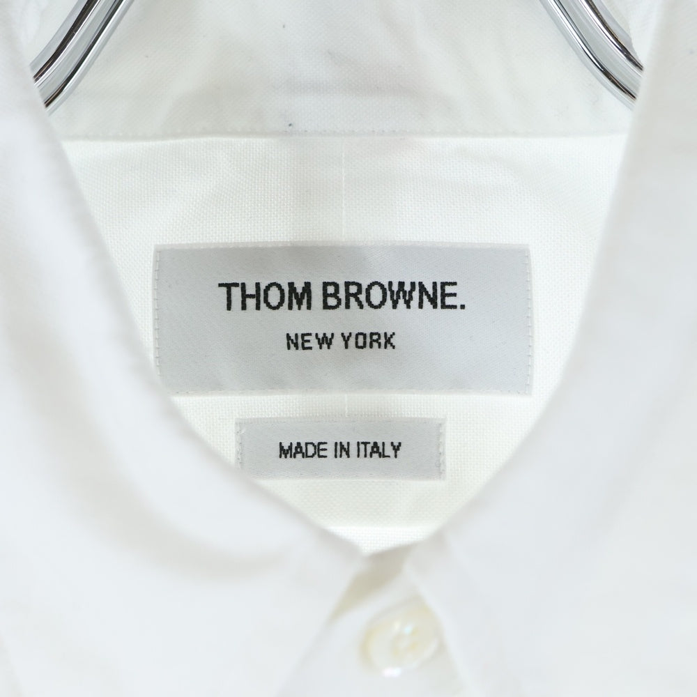 THOM BROWNE(トムブラウン) クラシック ロングスリーブシャツ 長袖シャツ ホワイト