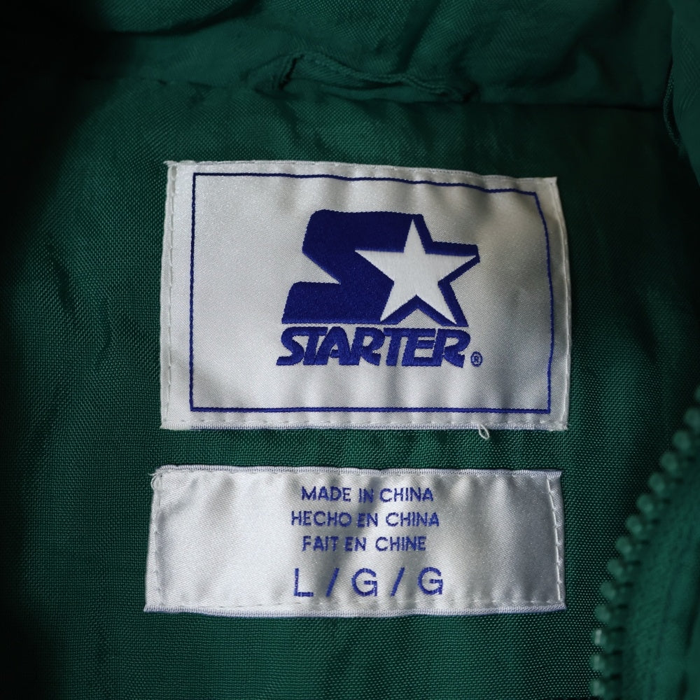 STARTER(スターター) New York Jets Padded Anorak Jacket ニューヨーク ジェッツ ナイロン アノラック ジャケット グリーン/ブラック