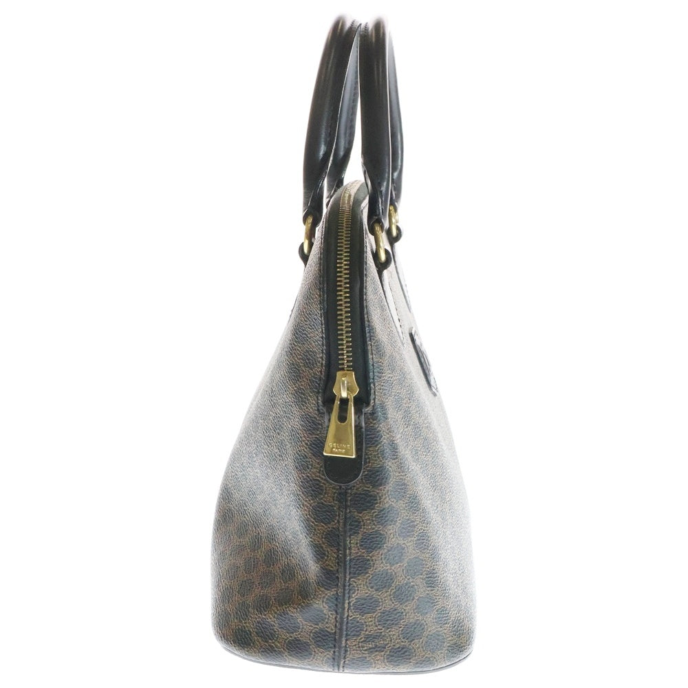 CELINE(セリーヌ) マカダム柄 ハンドバッグ コーティングキャンバス 手提げ ブラウン レディース