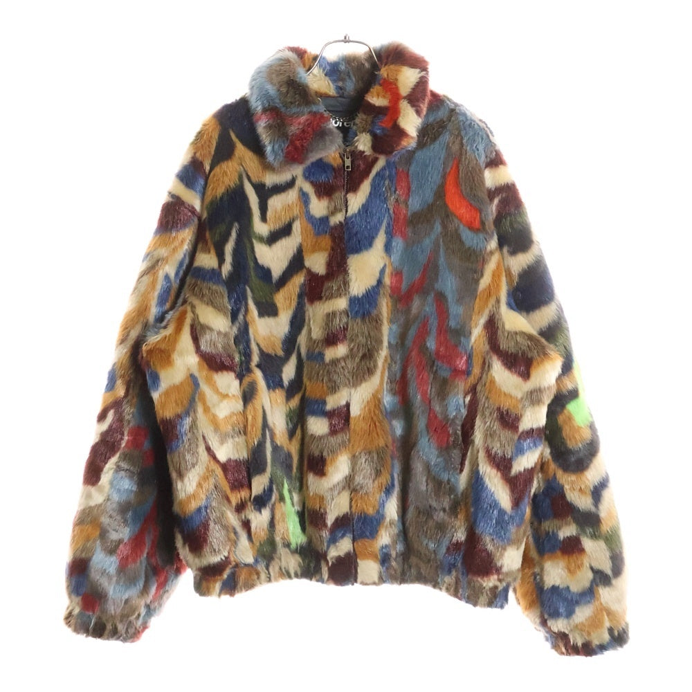 SUPREME(シュプリーム) 22AW Multicolor Faux Fur Bomber Jacket フェイクファー ジップアップ ボンバージャケット マルチ
