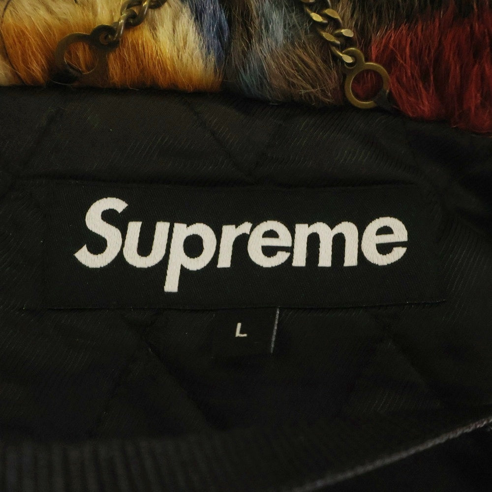 SUPREME(シュプリーム) 22AW Multicolor Faux Fur Bomber Jacket フェイクファー ジップアップ ボンバージャケット マルチ