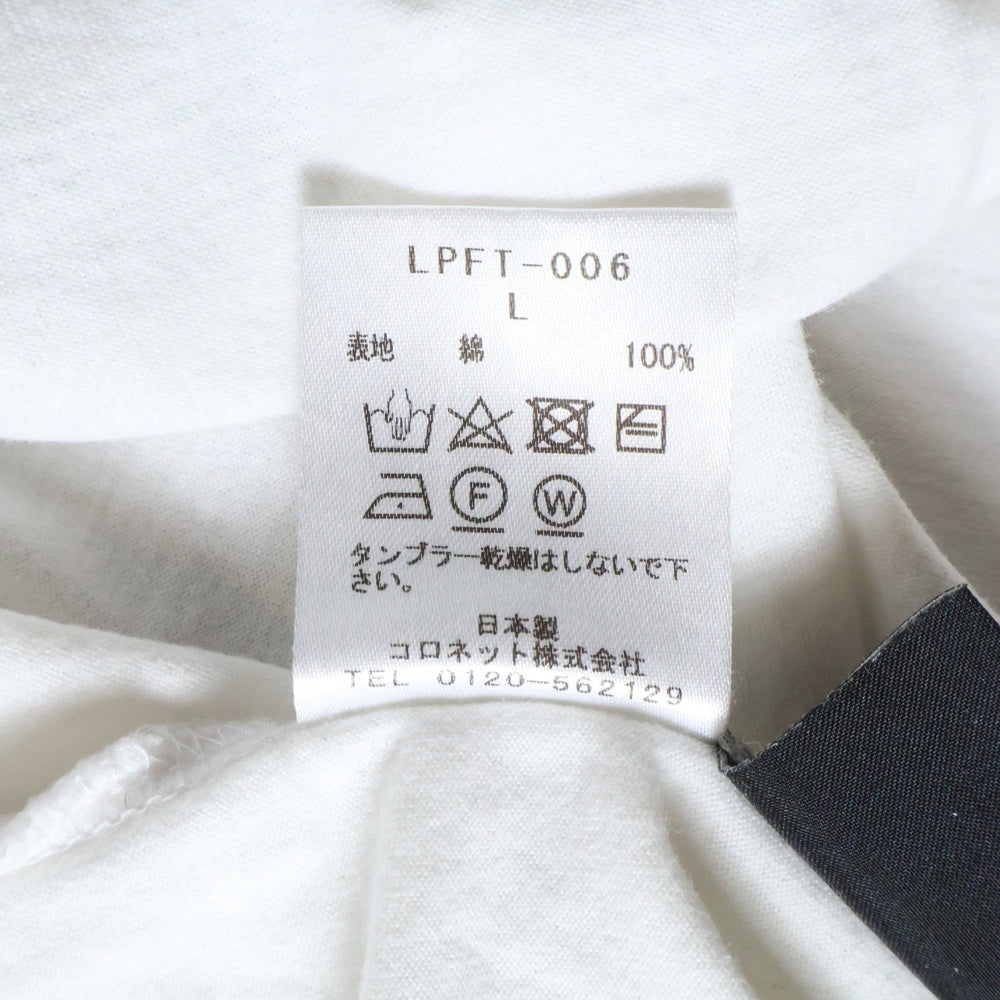 lucien pellat-finet(ルシアンペラフィネ) ロゴプリント クルーネック半袖Tシャツ カットソー ホワイト