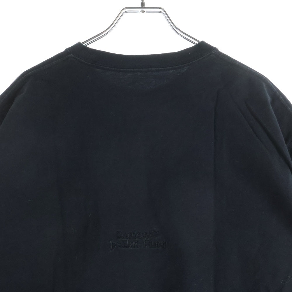 lucien pellat-finet(ルシアンペラフィネ) スカル モノグラム クルーネック半袖Tシャツ カットソー ブラック