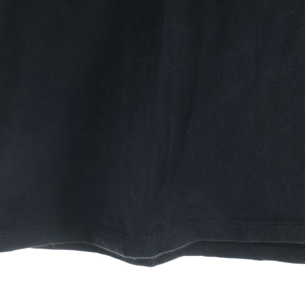 lucien pellat-finet(ルシアンペラフィネ) スカル モノグラム クルーネック半袖Tシャツ カットソー ブラック