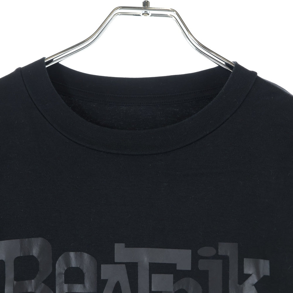 lucien pellat-finet(ルシアンペラフィネ) バックスカルビーズ クルーネック半袖Tシャツ カットソー ブラック