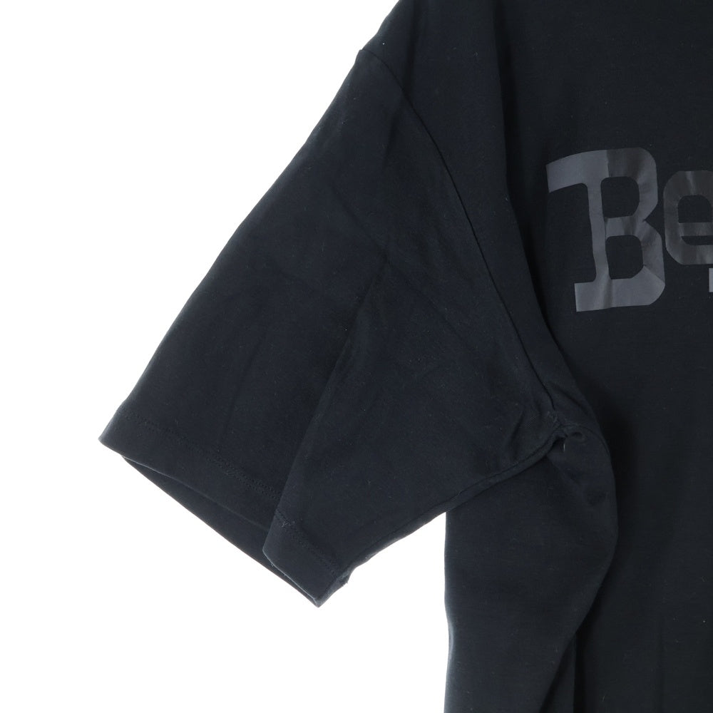 lucien pellat-finet(ルシアンペラフィネ) バックスカルビーズ クルーネック半袖Tシャツ カットソー ブラック