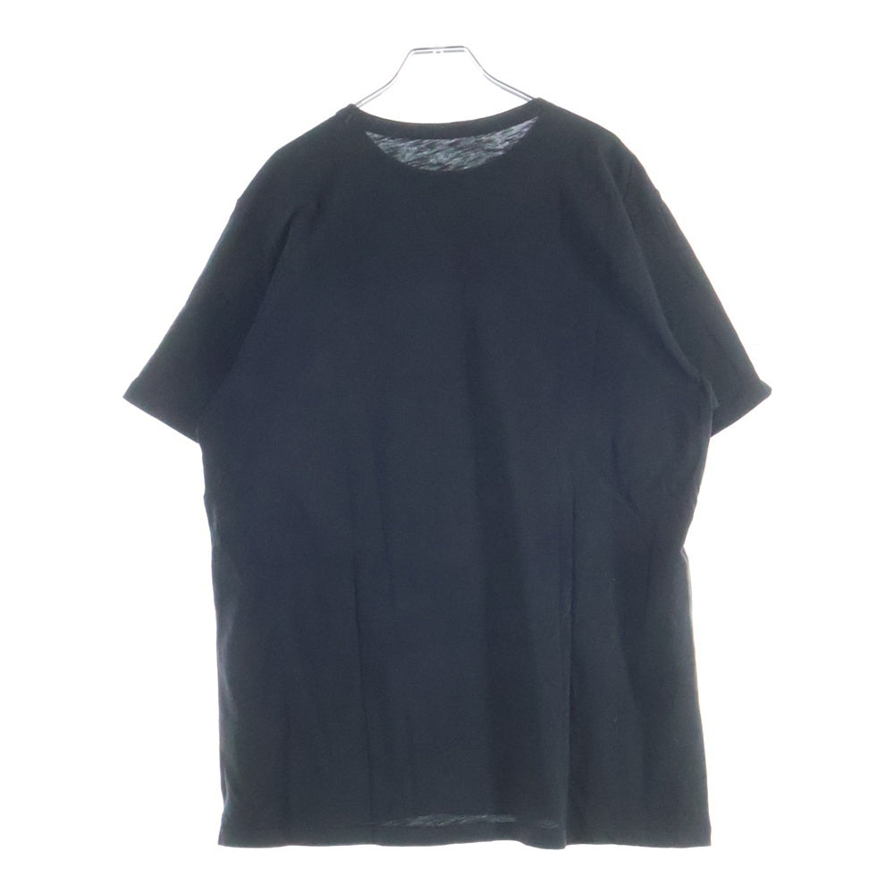 lucien pellat-finet(ルシアンペラフィネ) スカルプリント クルーネック半袖Tシャツ カットソー ブラック