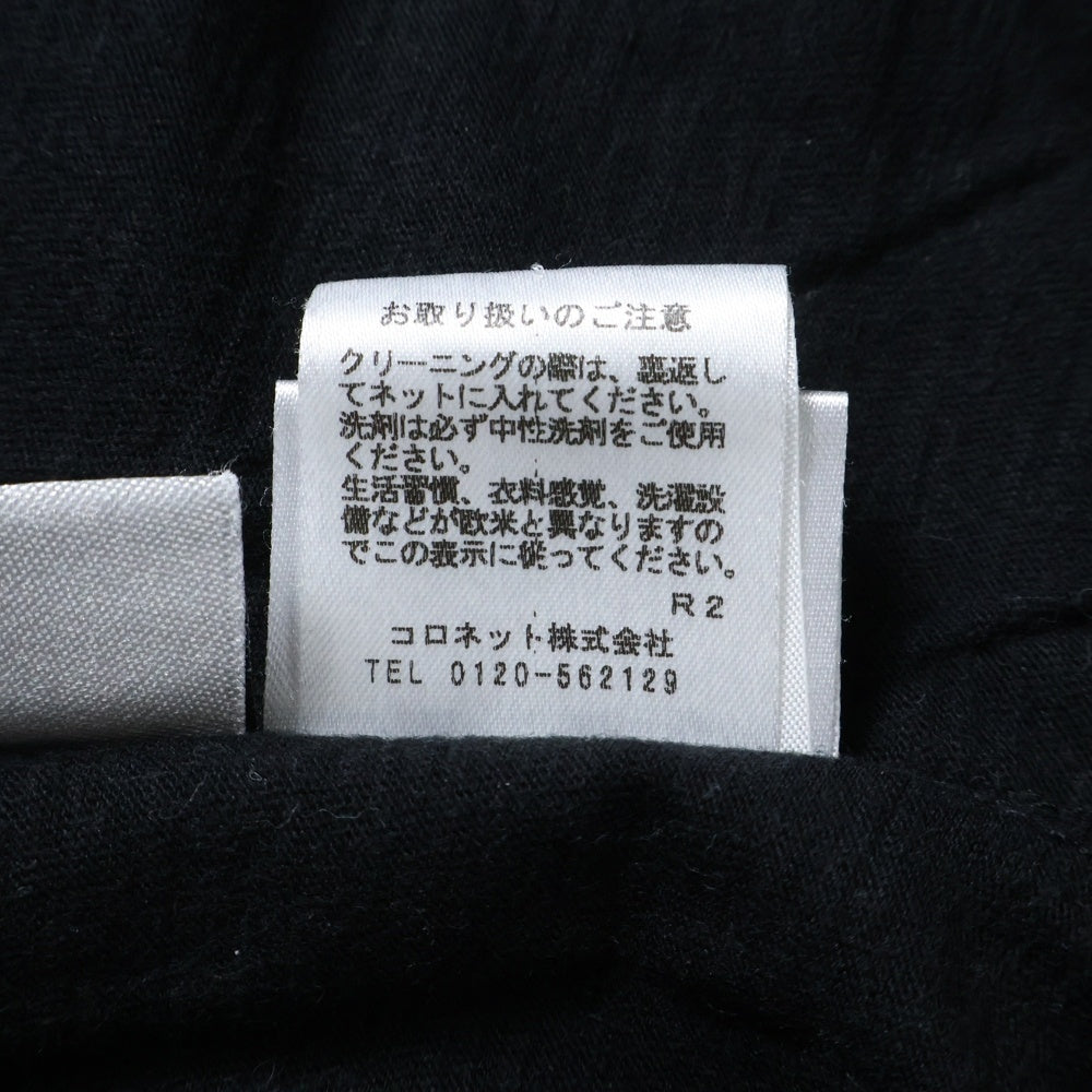 lucien pellat-finet(ルシアンペラフィネ) スカルプリント クルーネック半袖Tシャツ カットソー ブラック