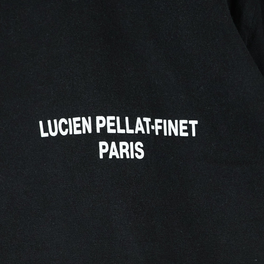 lucien pellat-finet(ルシアンペラフィネ) バックスカルプリント クルーネック半袖Tシャツ カットソー ブラック