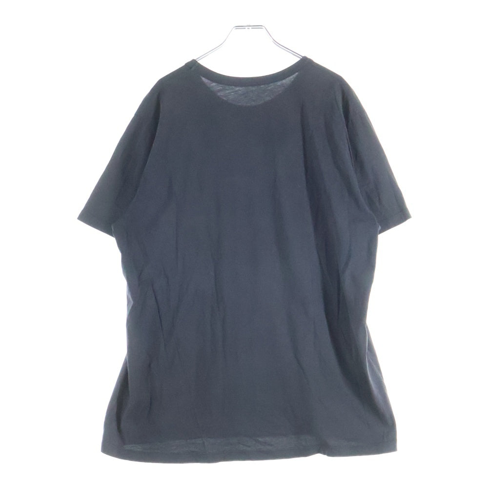 lucien pellat-finet(ルシアンペラフィネ) スカルプリント クルーネック半袖Tシャツ カットソー ブラック