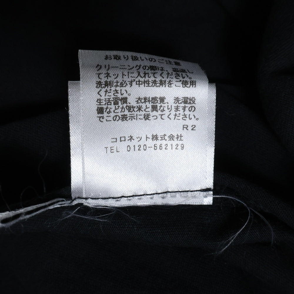 lucien pellat-finet(ルシアンペラフィネ) スカルプリント クルーネック半袖Tシャツ カットソー ブラック