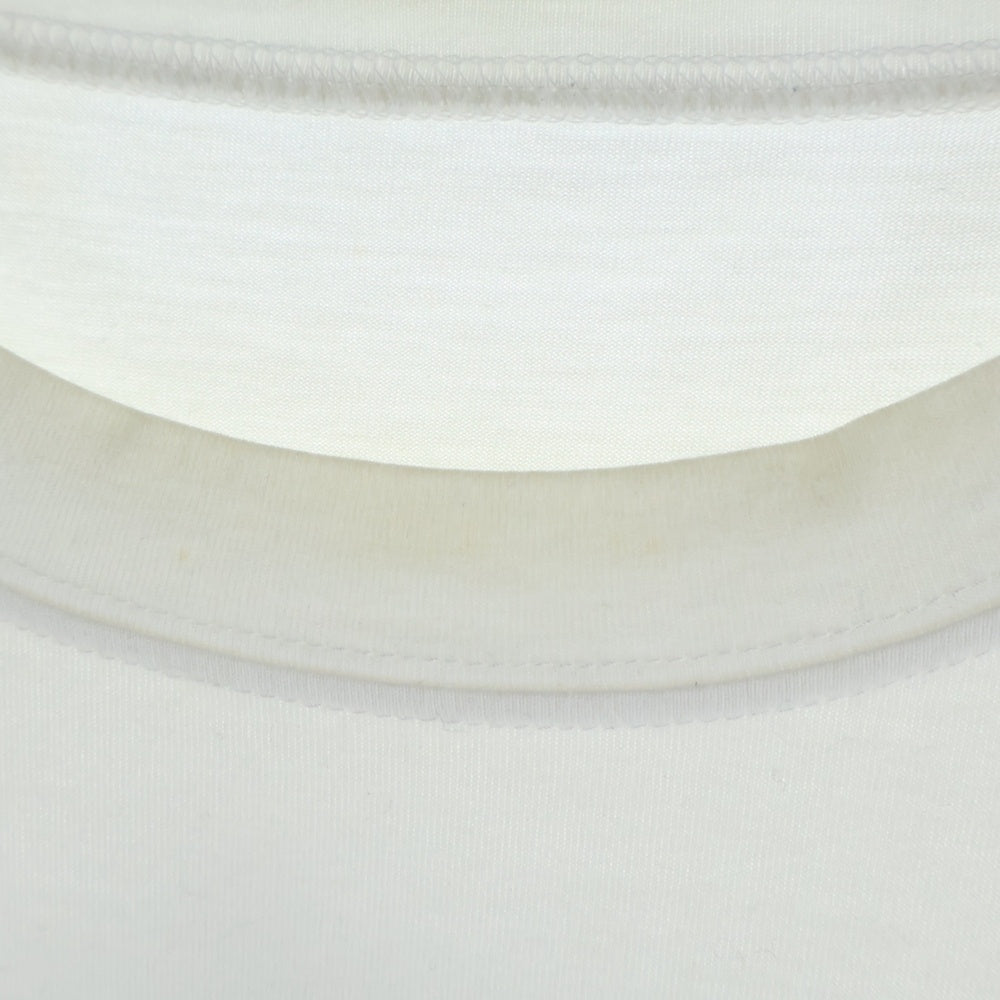 lucien pellat-finet(ルシアンペラフィネ) バックスカルプリント クルーネック半袖Tシャツ カットソー ホワイト