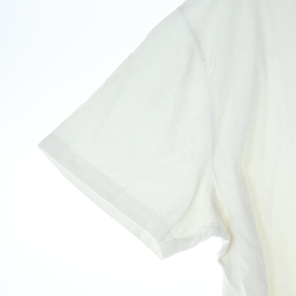 lucien pellat-finet(ルシアンペラフィネ) スカルプリント クルーネック半袖Tシャツ カットソー ホワイト