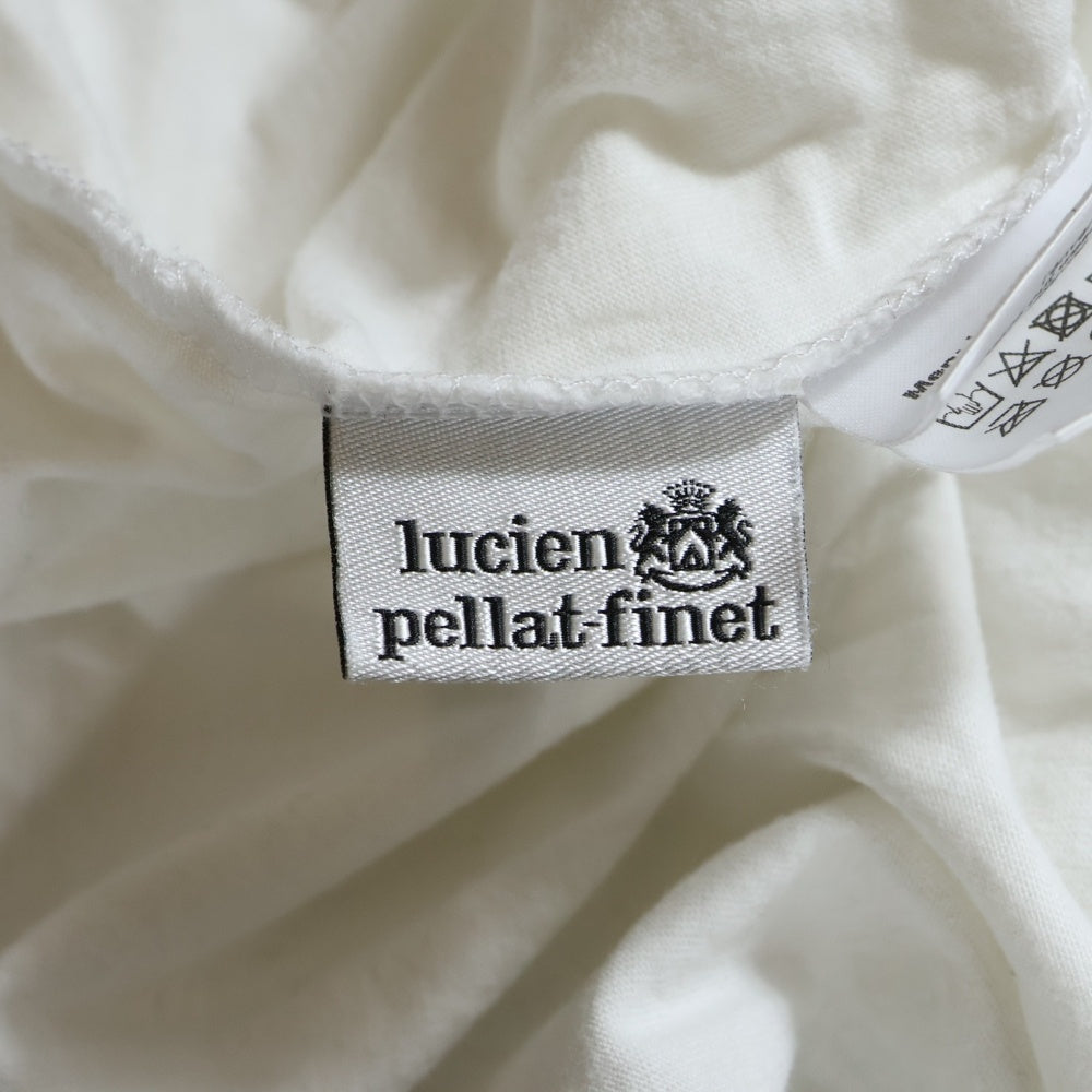 lucien pellat-finet(ルシアンペラフィネ) スカルプリント クルーネック半袖Tシャツ カットソー ホワイト