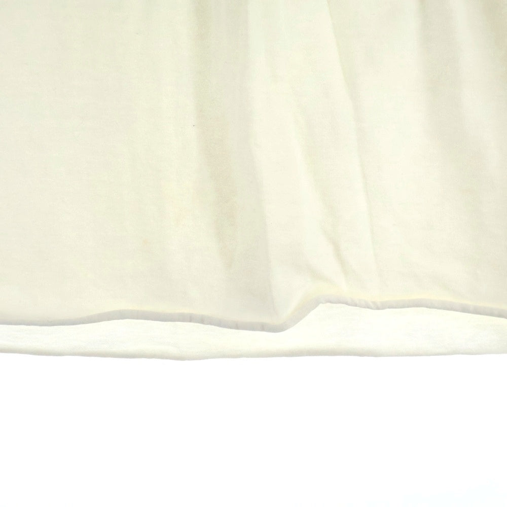 lucien pellat-finet(ルシアンペラフィネ) スカルプリント クルーネック半袖Tシャツ カットソー ホワイト