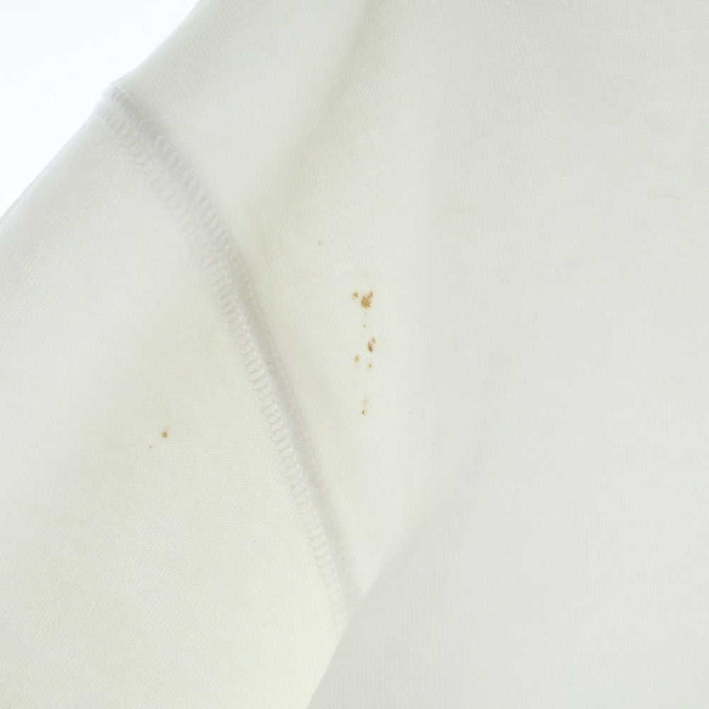 lucien pellat-finet(ルシアンペラフィネ) スカルプリント クルーネック半袖Tシャツ カットソー ホワイト