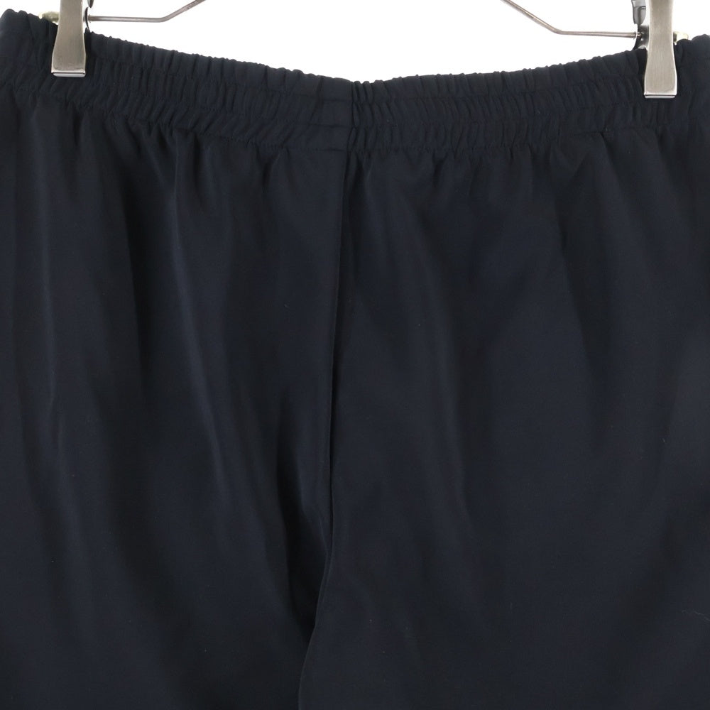 lucien pellat-finet(ルシアンペラフィネ) サイドロゴ スカル ハーフトラックパンツ ブラック